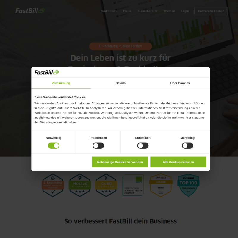 FastBill - Buchhaltung für Selbständige