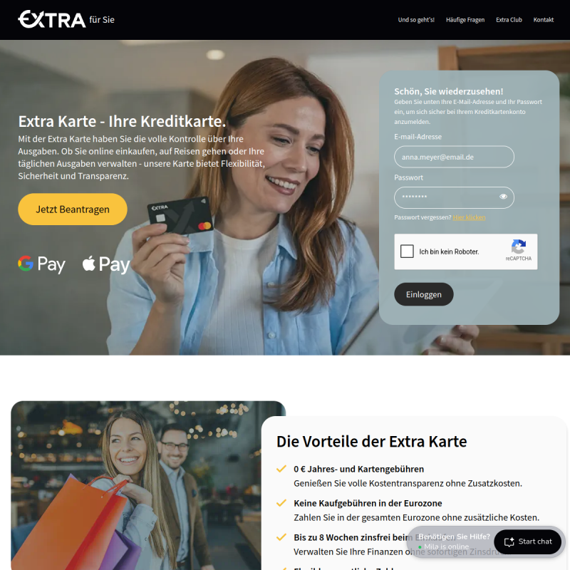 Extrakarte.com - Die Extra Kreditkarte