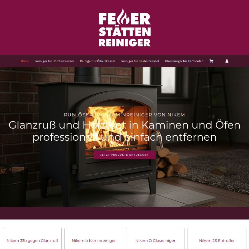 Nikem Reinigungsmittel für Kaminöfen
